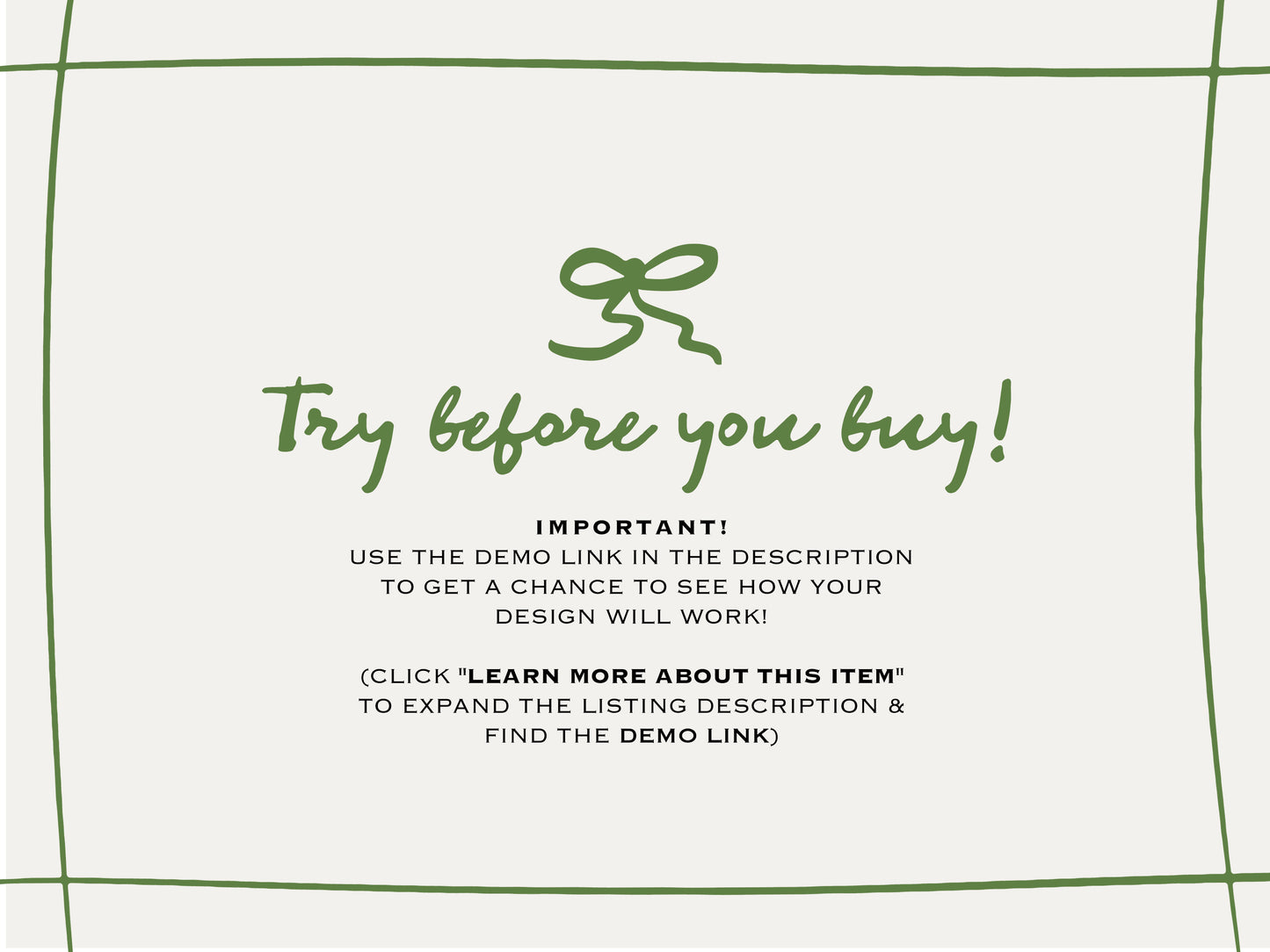 Menu + Place Card Wedding Template with Colorful Whimsical Wavy Frame