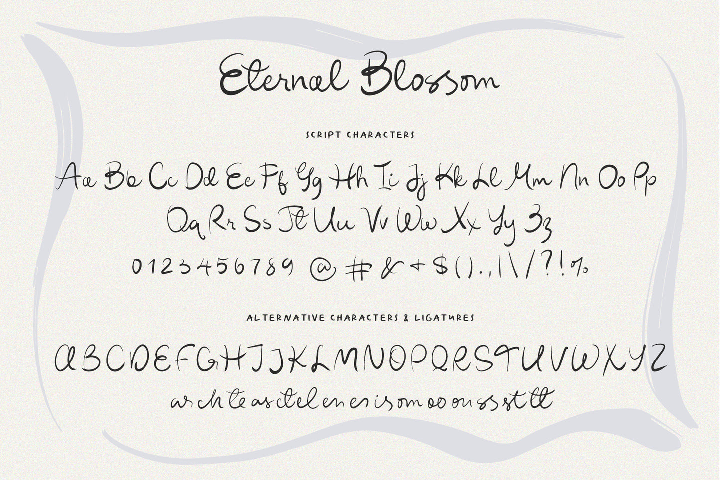 Eternal Blossom | Whimsical Handwritten Font