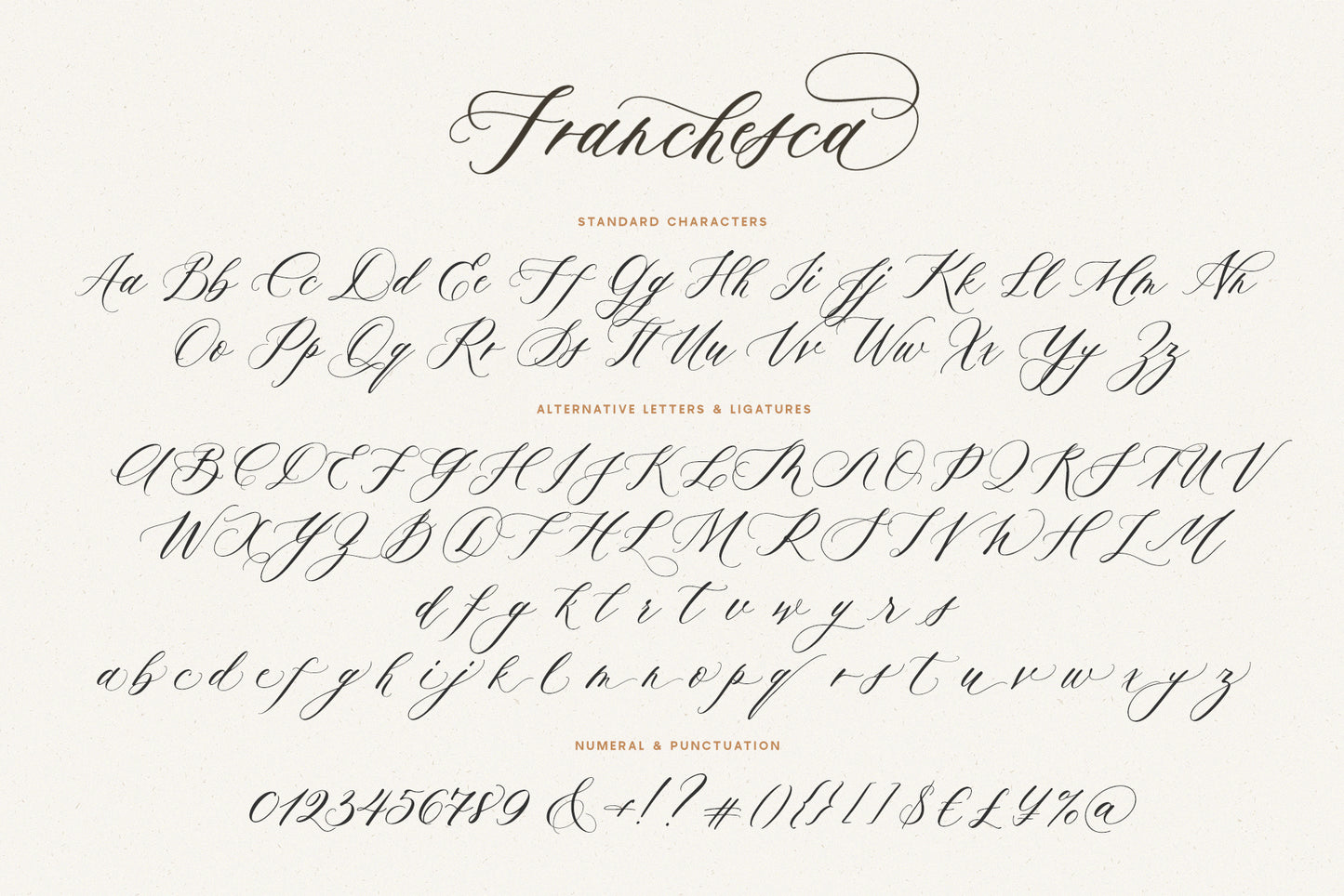 Franchesca | Wedding Calligraphy Font