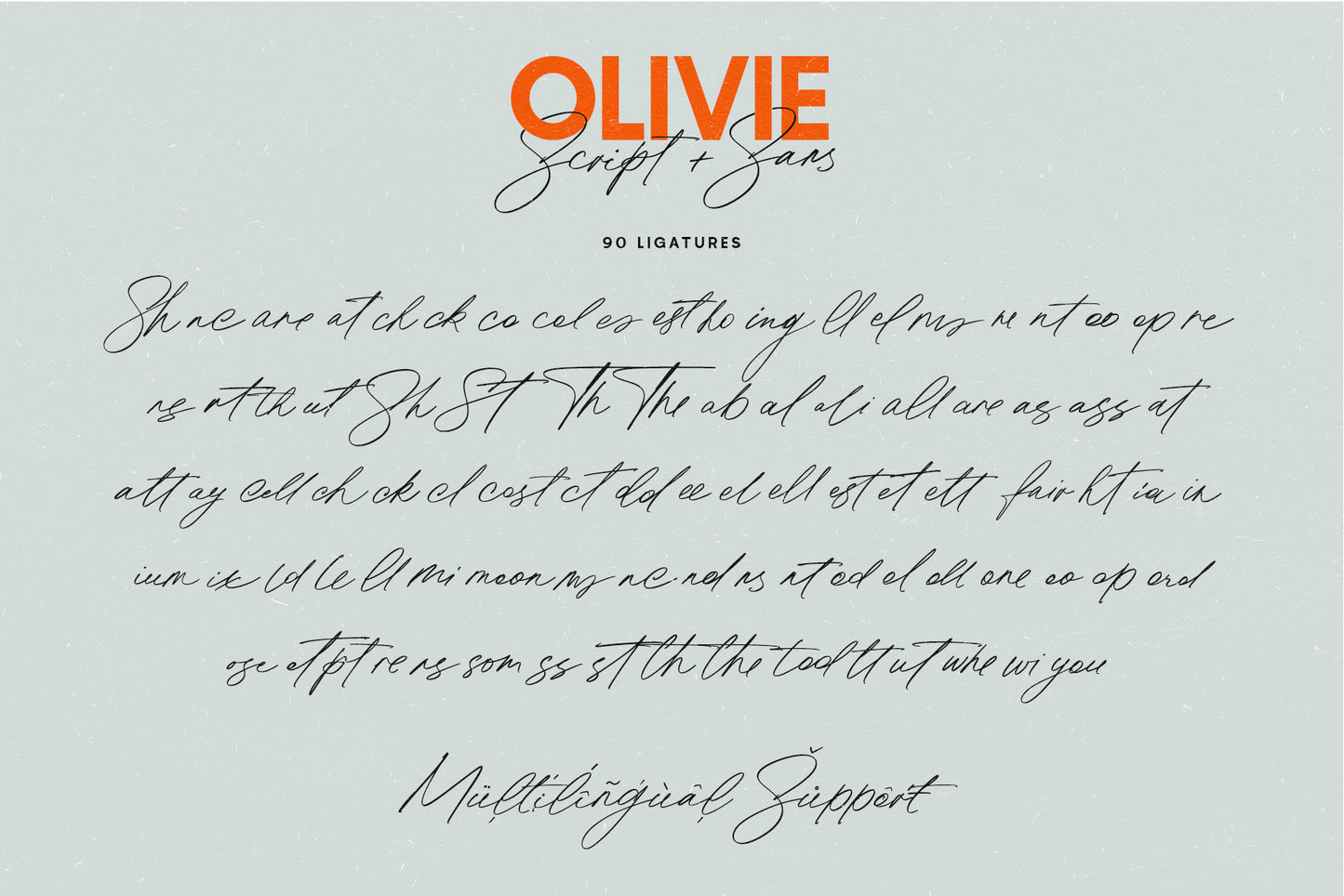 Olivie Font Duo / Script & Sans