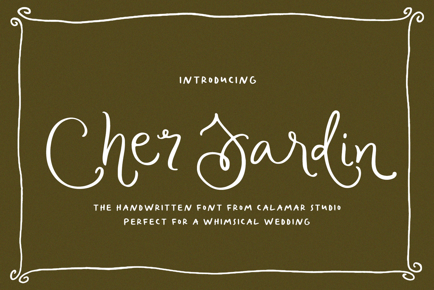 Cher Jardin | Whimsical Handwritten Font