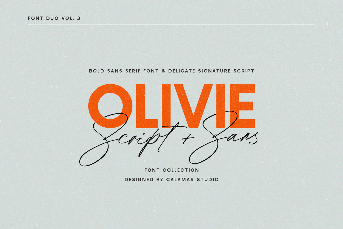 Olivie Font Duo / Script & Sans