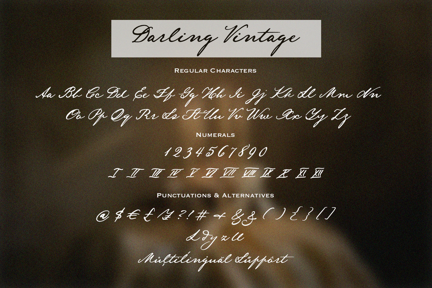 Darling Vintage Handwritten Script Font