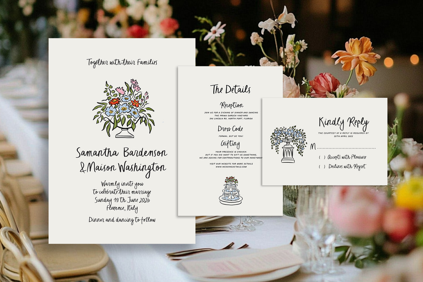 Wedding Clipart Collection for Italy wedding, Tuscany icons