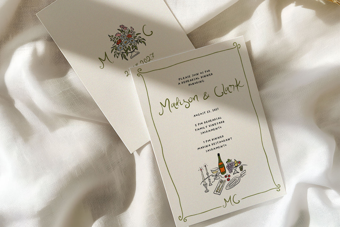 Wedding Clipart Collection for Italy wedding, Tuscany icons