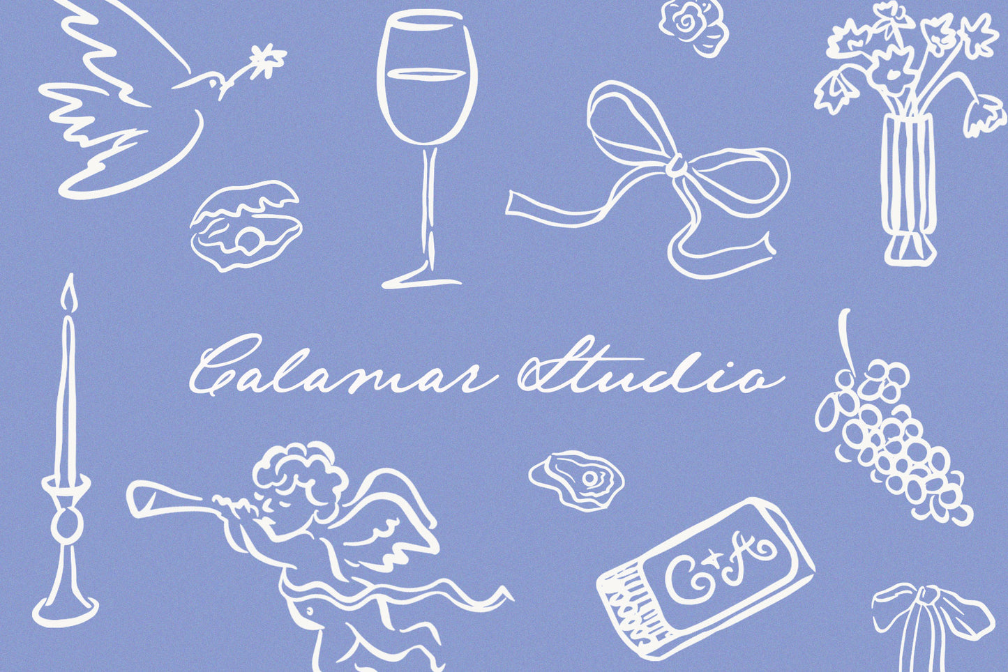 Whimsical Wedding Clipart, Wedding icons, SVG, PNG