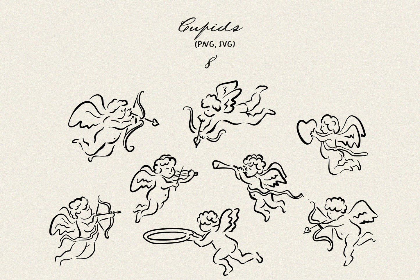 Whimsical Wedding Clipart, Wedding icons, SVG, PNG