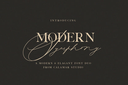 Elegant Calligraphy Font Duo for Wedding Invitations 1