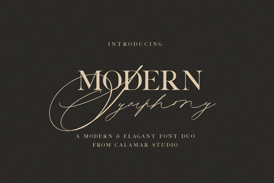 Elegant Calligraphy Font Duo for Wedding Invitations 1