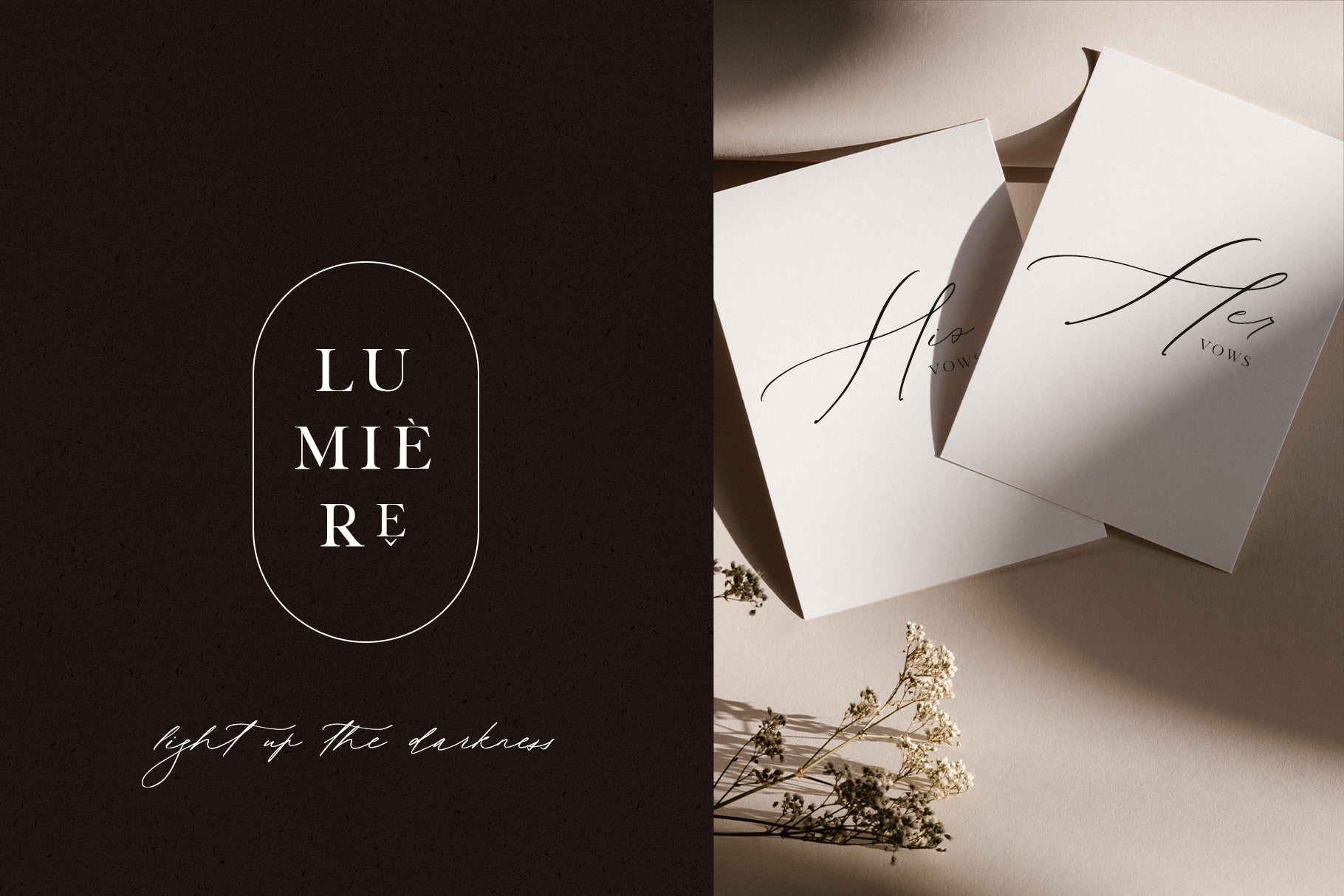 Elegant Calligraphy Font Duo for Wedding Invitations 13