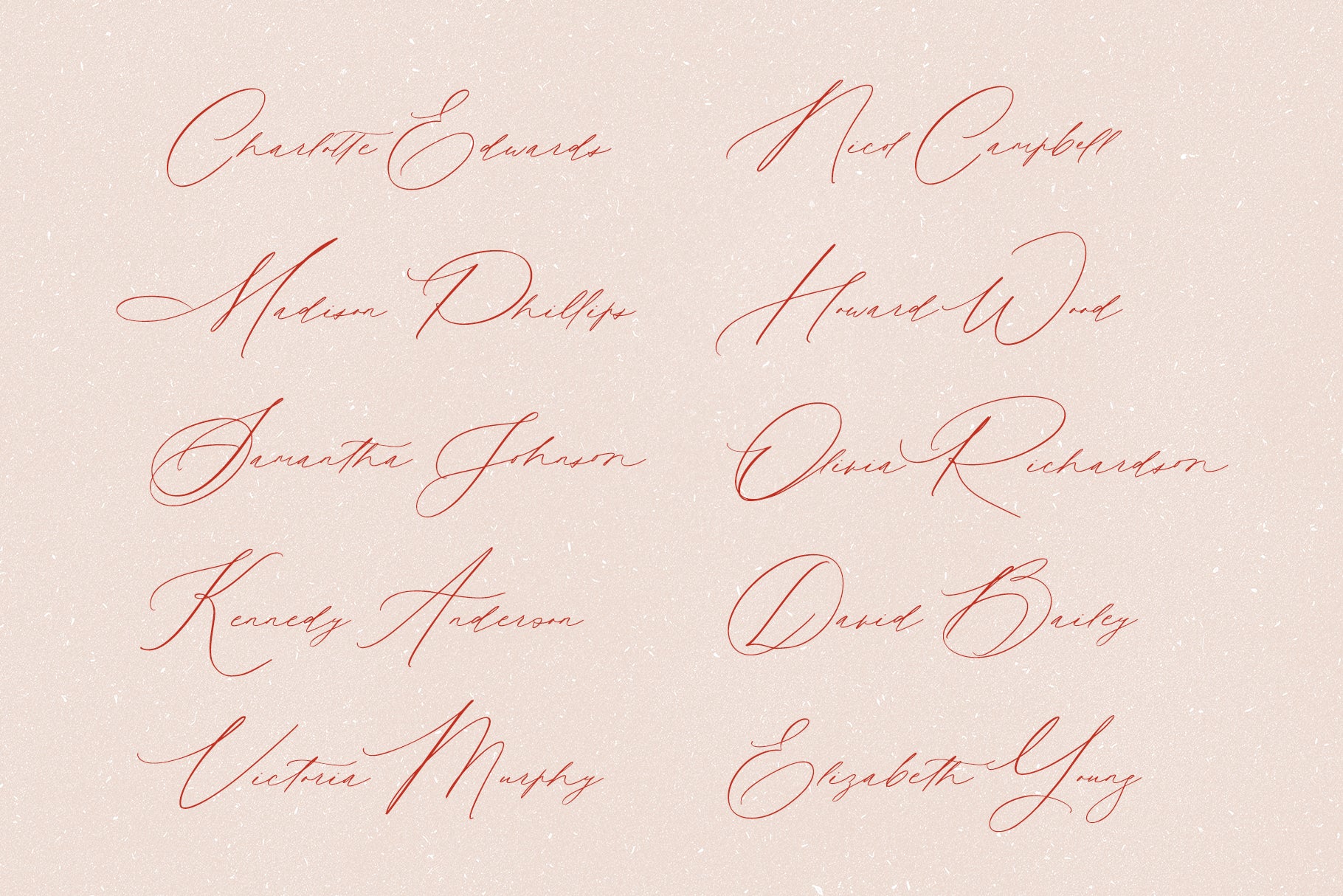 Elegant Calligraphy Font Duo for Wedding Invitations 14