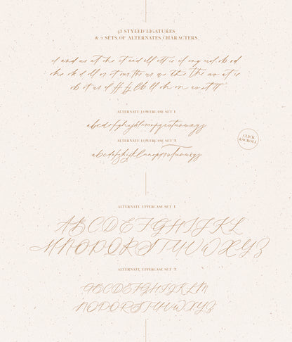 Elegant Calligraphy Font Duo for Wedding Invitations 16