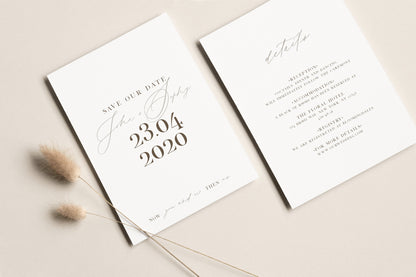 Elegant Calligraphy Font Duo for Wedding Invitations 3
