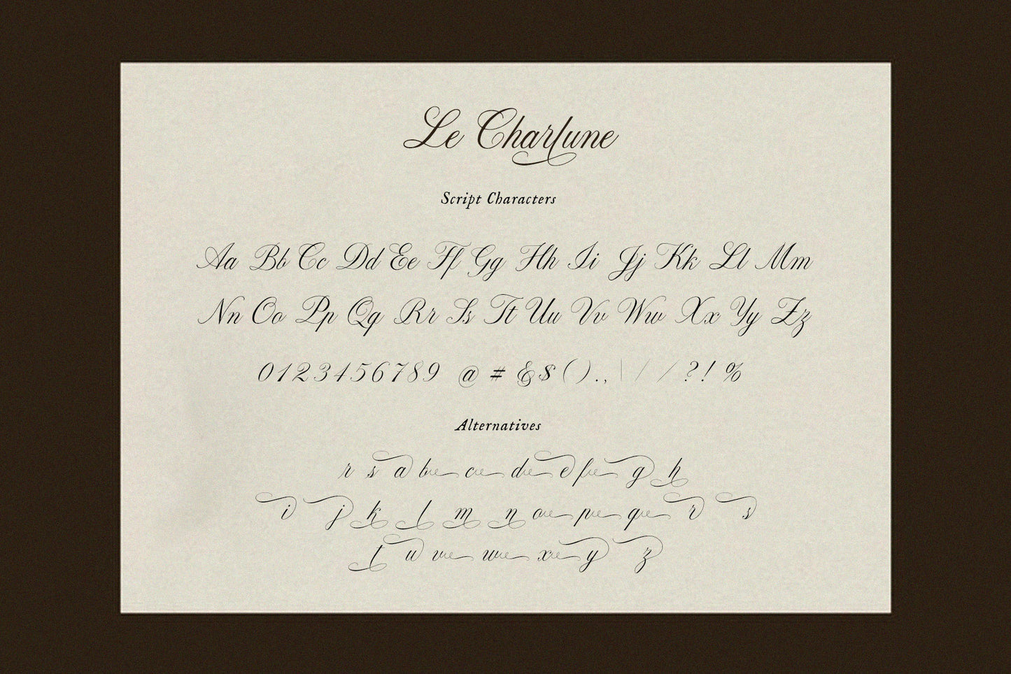 La Charlune | Handwritten Wedding Script Font