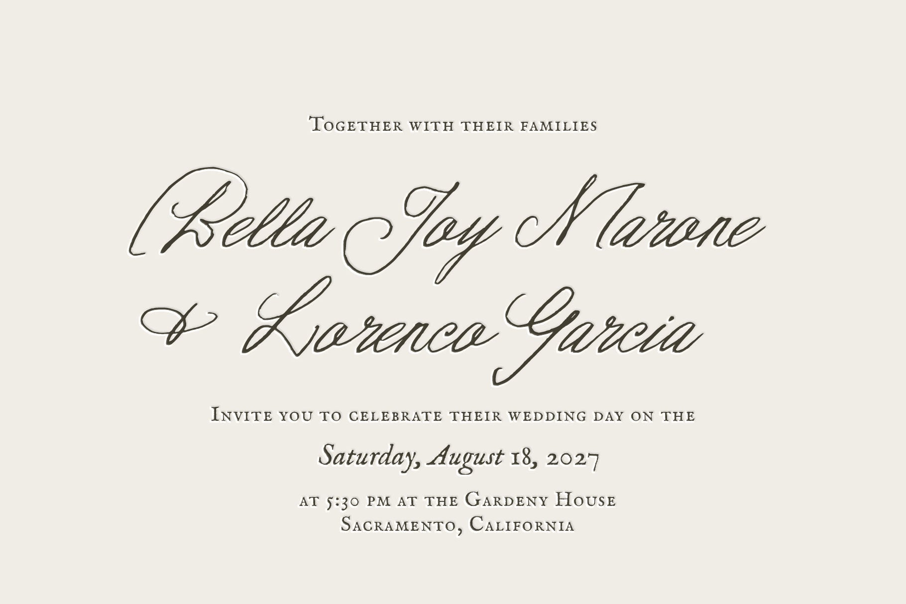 Maison Sezanne | Handwritten Script for Wedding Invitations, Calligraphy Font 9