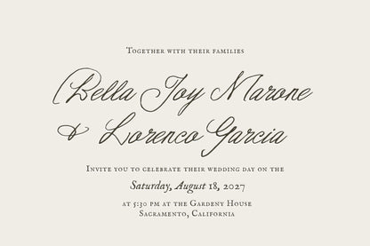 Maison Sezanne | Handwritten Script for Wedding Invitations, Calligraphy Font 9