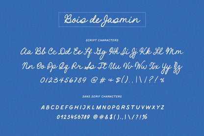 Bois de Jasmin Wedding Font Pair