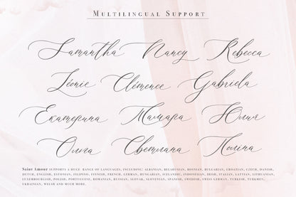 Saint Amour | Wedding Calligraphy Font
