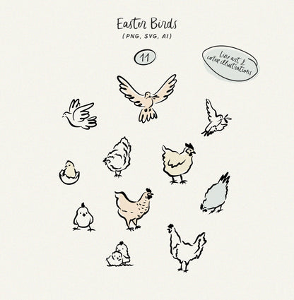 Whimsy Easter Collection | SVG, PNG