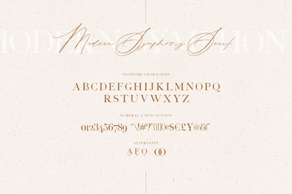 Modern Symphony Font Duo