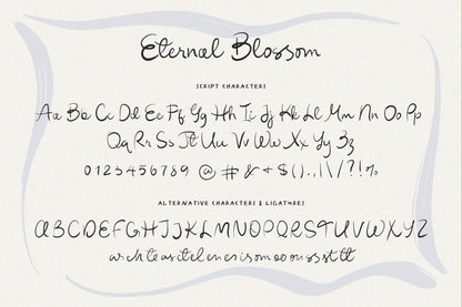 Eternal Blossom | Whimsical Handwritten Font