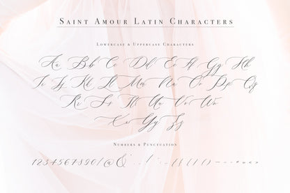 Saint Amour | Wedding Calligraphy Font