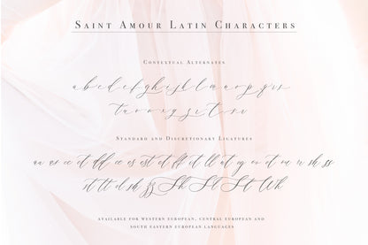Saint Amour | Wedding Calligraphy Font