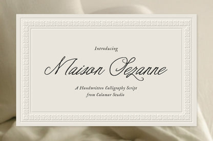 Maison Sezanne | Handwritten Script Font