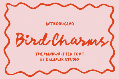Bird Charms Handwritten Font Pair