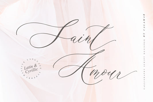 Saint Amour | Wedding Calligraphy Font