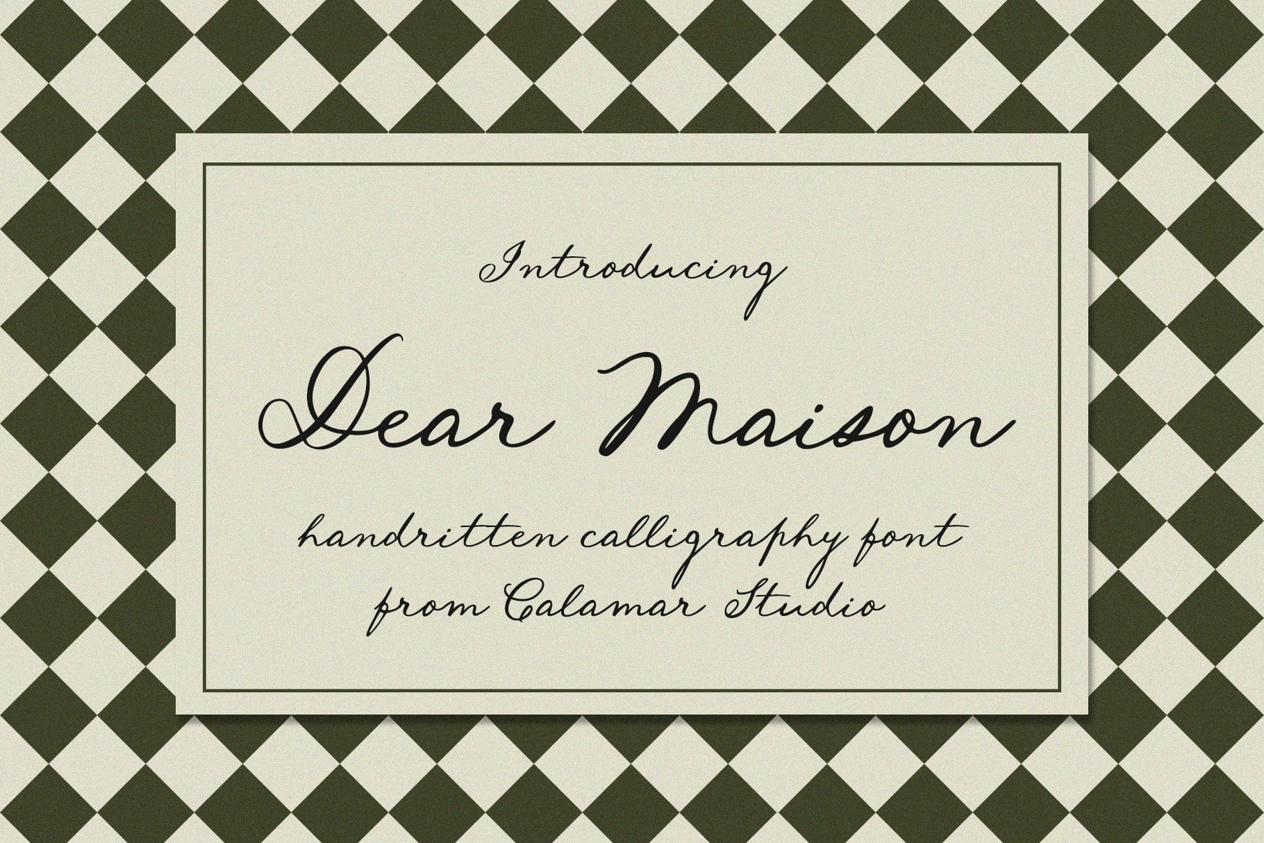 Dear Maison Handwritten Font, Calligraphy Script Font – Calamar Studio