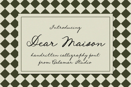 Vintage Calligraphy Handwriting