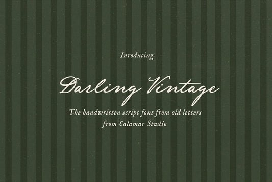 Darling Vintage Handwritten Script Font