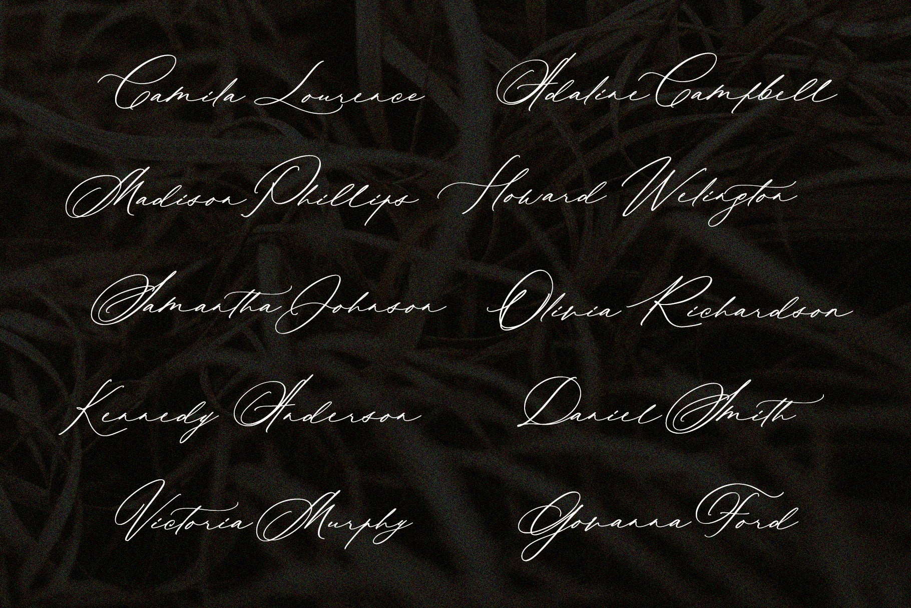 Wedding Calligraphy font 11