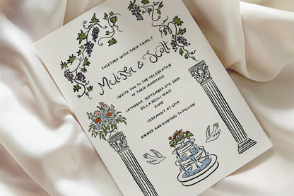 Wedding Clipart Collection for Italy wedding, Tuscany icons
