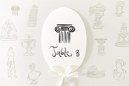 Wedding Clipart Collection for Italy wedding, Tuscany icons