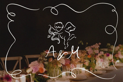 Whimsical Wedding Clipart, Wedding icons, SVG, PNG 1