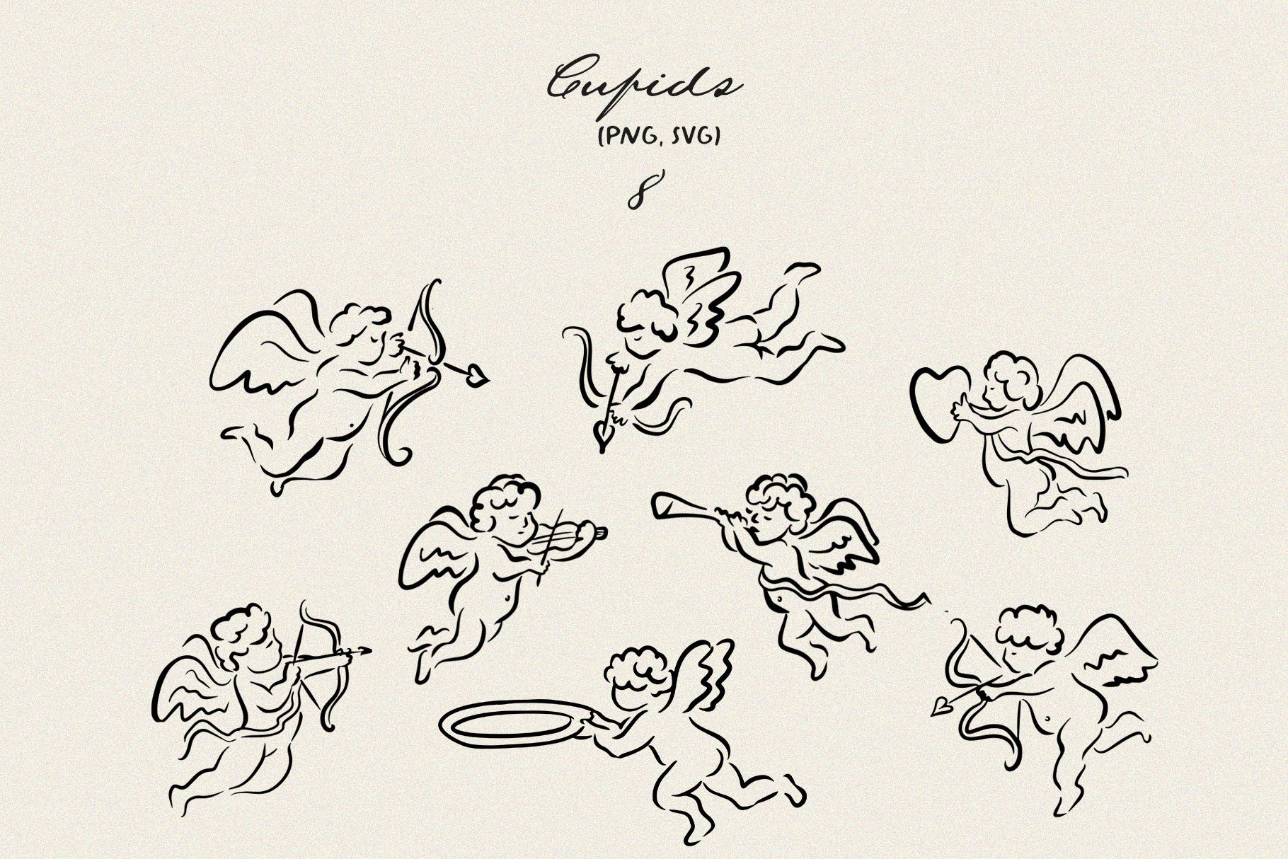 Whimsical Wedding Clipart, Wedding icons, SVG, PNG 