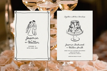 Whimsical Wedding Clipart, Wedding icons, SVG, PNG 