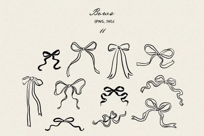 Whimsical Wedding Clipart, Wedding icons, SVG, PNG 